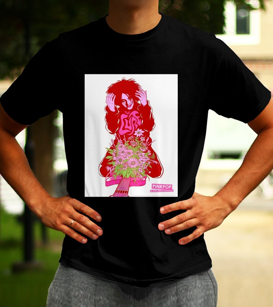 The Cure Pinkpop Festival Landgraaf Netherlands 20 June 2026 Exclusive Flowers And Guitar T-Shirt