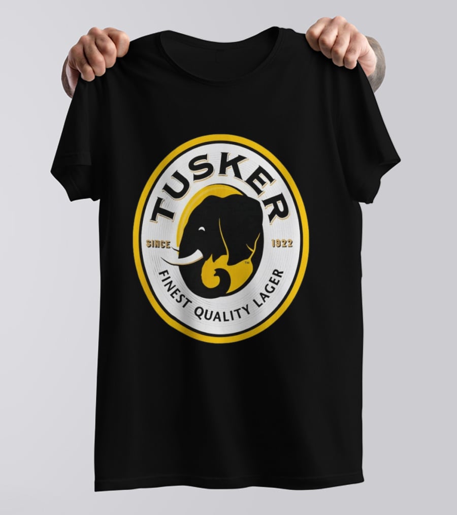 Tusker Elephant Finest Quality Lager Since 1922 T-Shirt