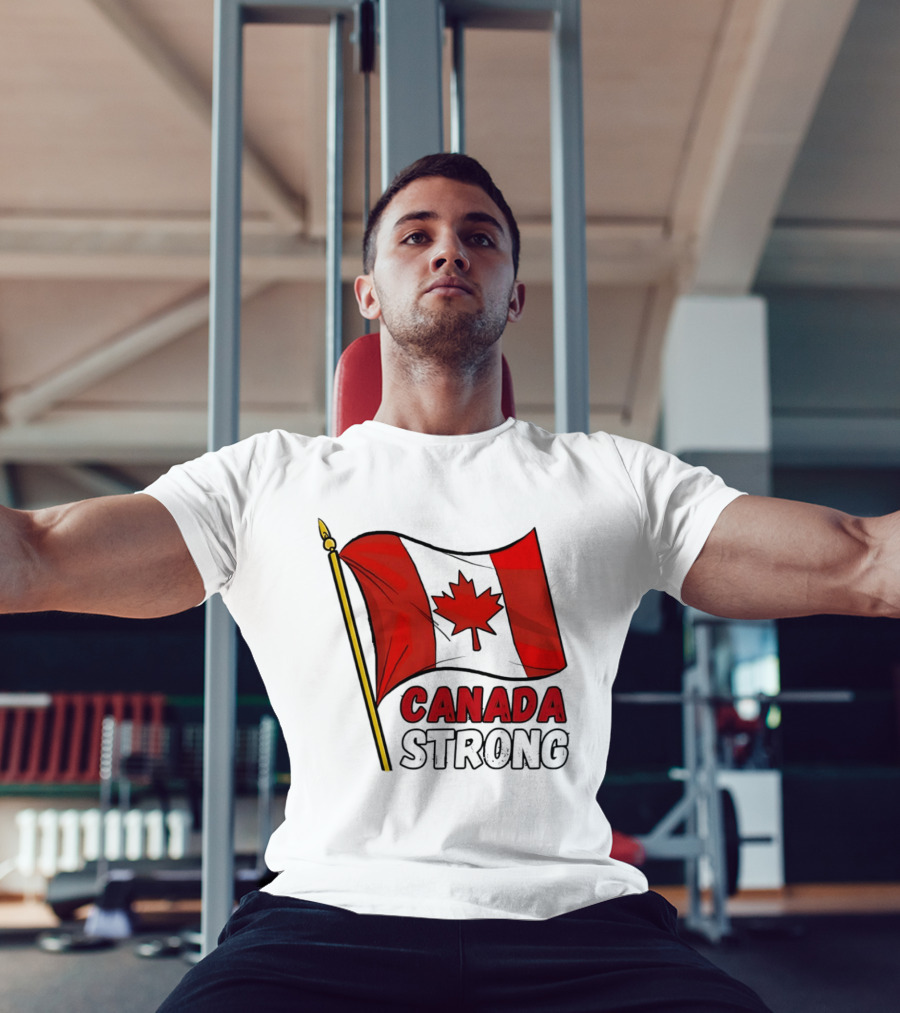 Canada Strong Maple Leaf Flag Pride T-Shirt