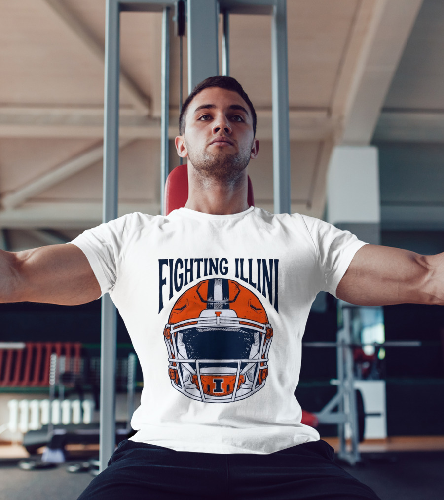 Fighting Illini Football Helmet Illinois T-Shirt