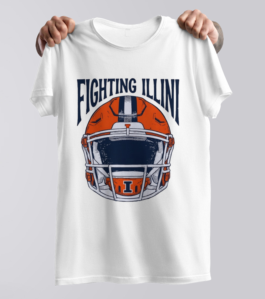 Fighting Illini Football Helmet Illinois T-Shirt