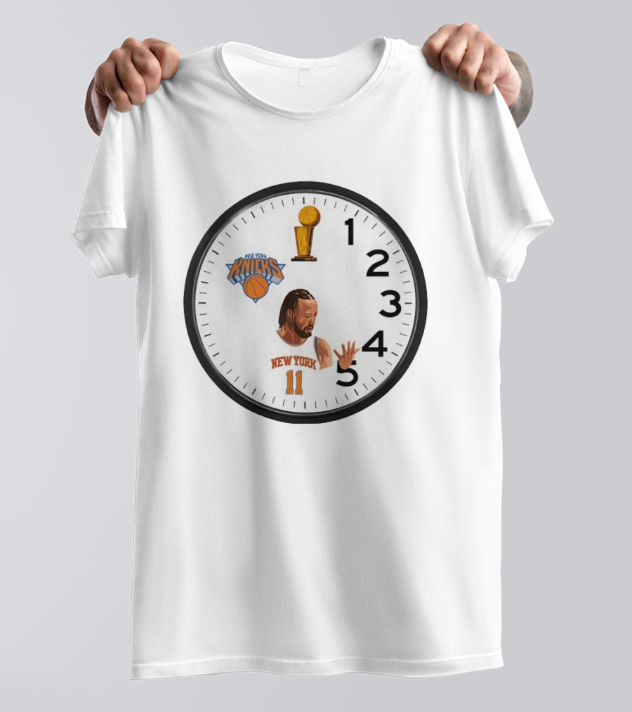 Knicks In 5 Jalen Brunson New York Time Basketball Trophy T-Shirt