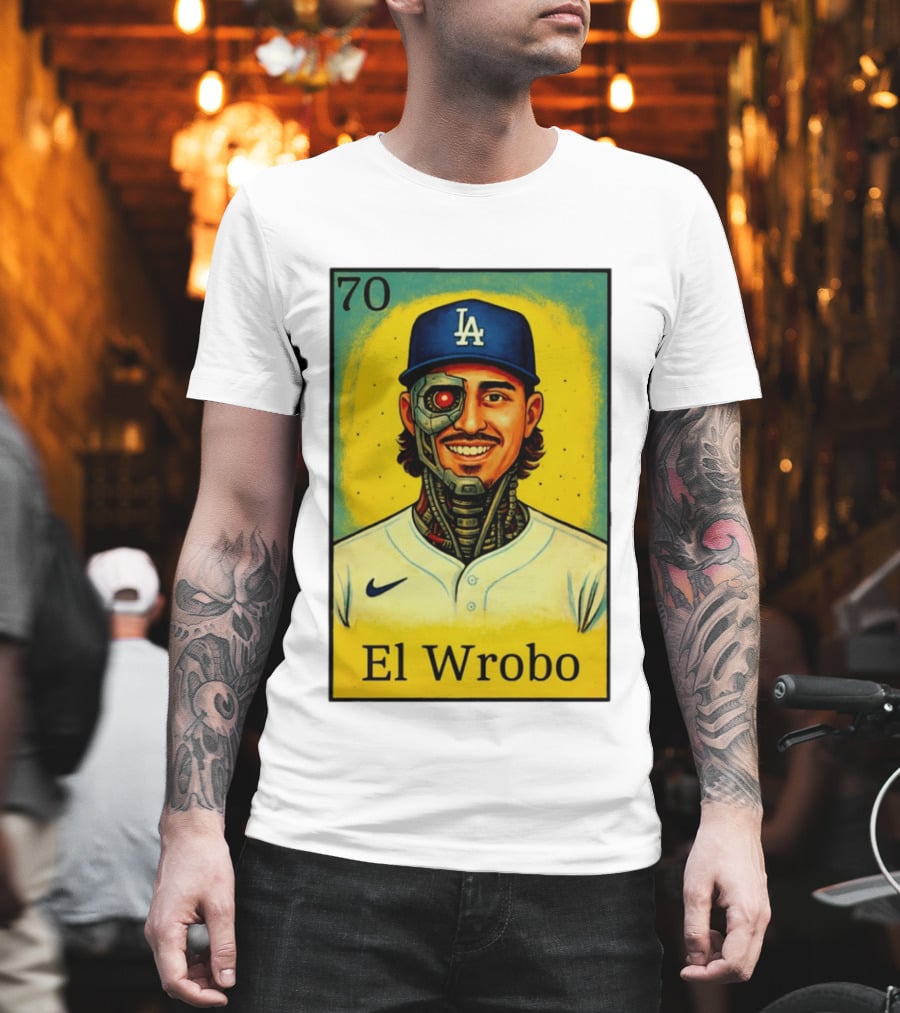 El Wrobo 70 Evan Phillips Los Angeles Dodgers T-Shirt