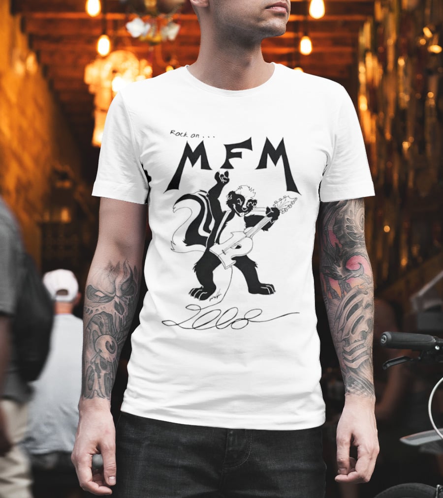 Rock On MFM 2008 Skunk Guitar T-Shirt