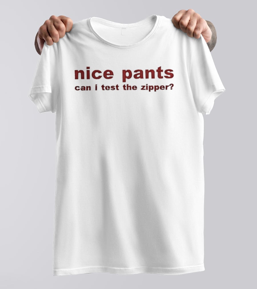 Nice Pants Can I Test The Zipper T-Shirt