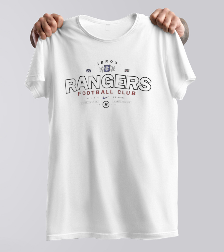 Rangers Ibrox Nike Football Club WATP Ready 1872 Stadium Loyalty T-Shirt