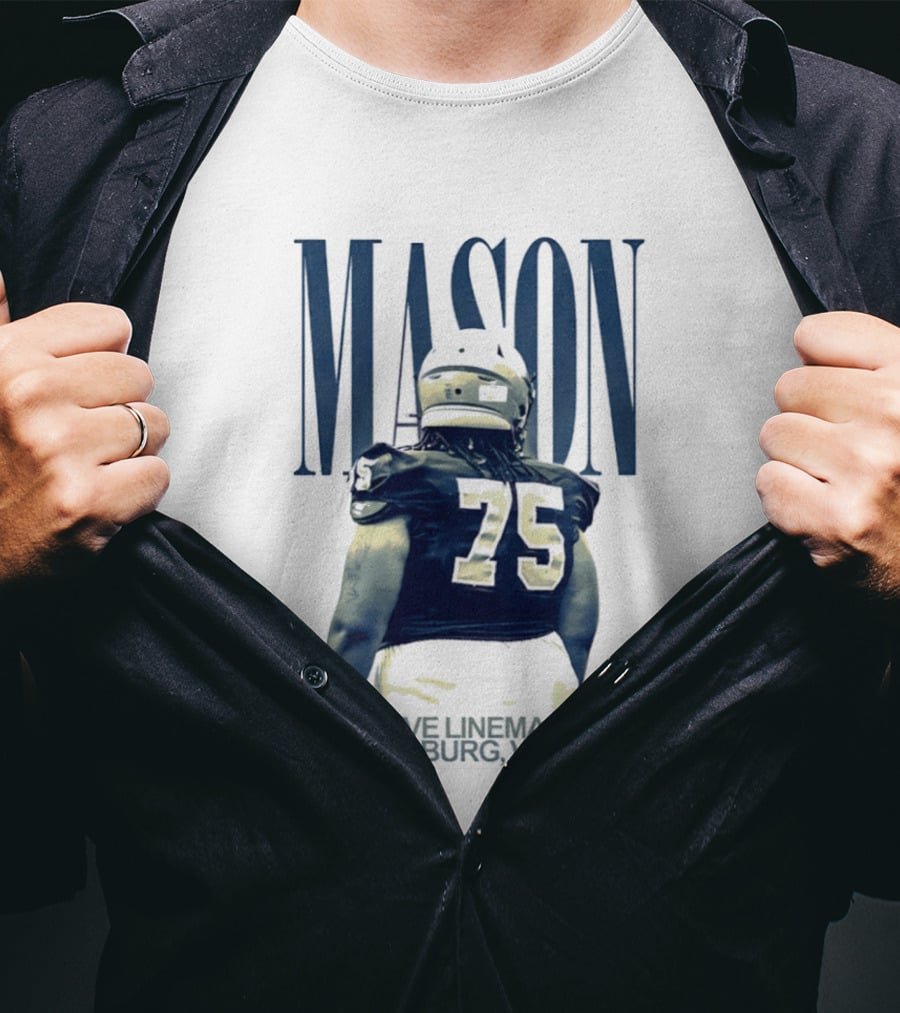 Mason 75 Offensive Lineman Petersburg Virginia T-Shirt