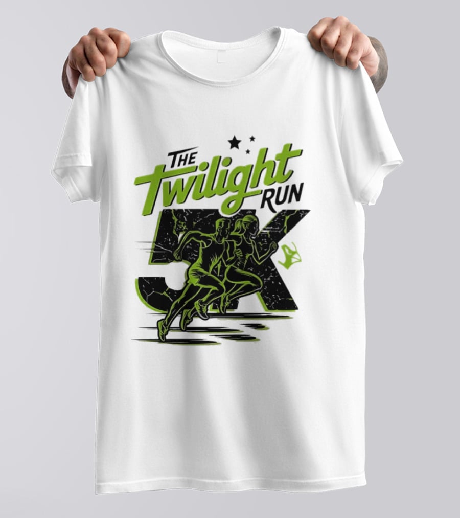 The Twilight Run 5K Runners And Stars Night Race Event T-Shirt