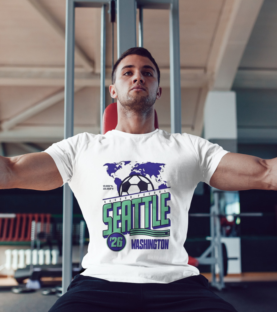 Seattle Washington Soccer Futbol 2026 World's Game T-Shirt