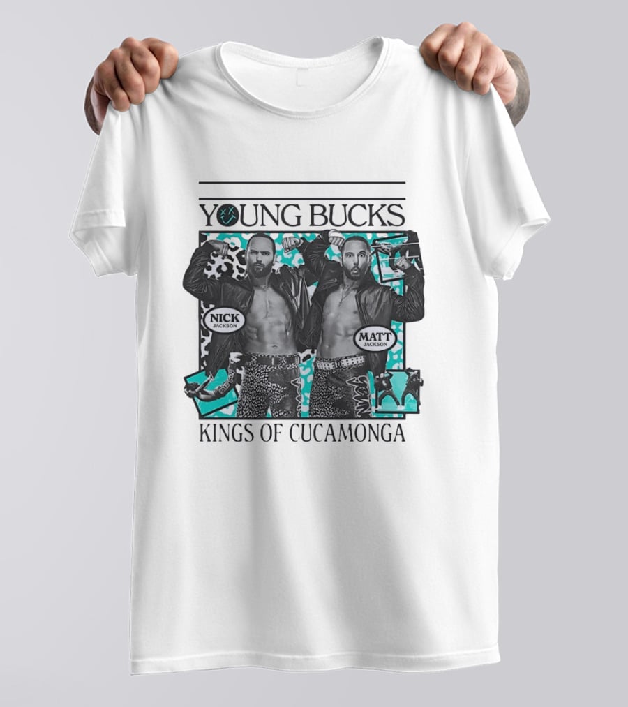 Young Bucks Nick Jackson Matt Jackson Kings Of Cucamonga T-Shirt