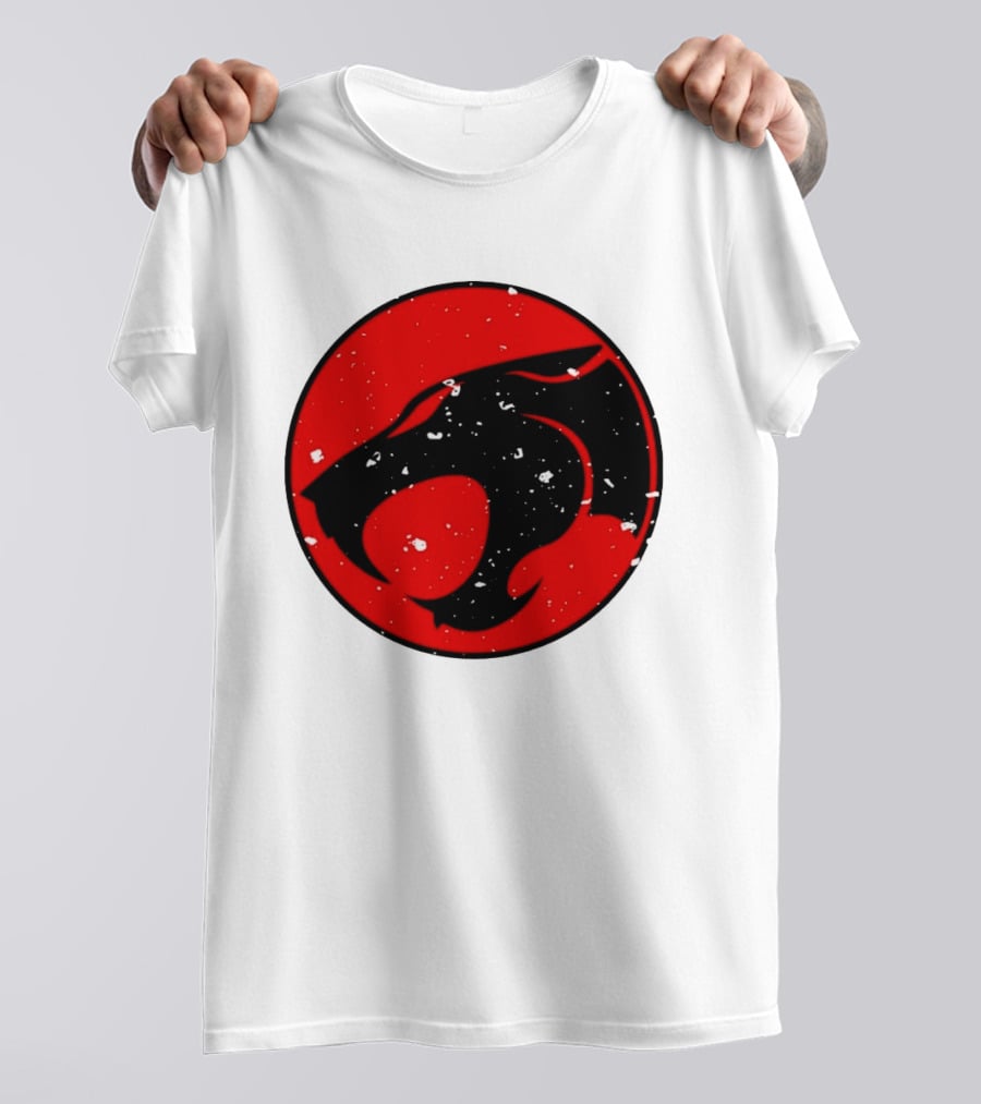 Thunder Jaguar Cat Red Circle T-Shirt