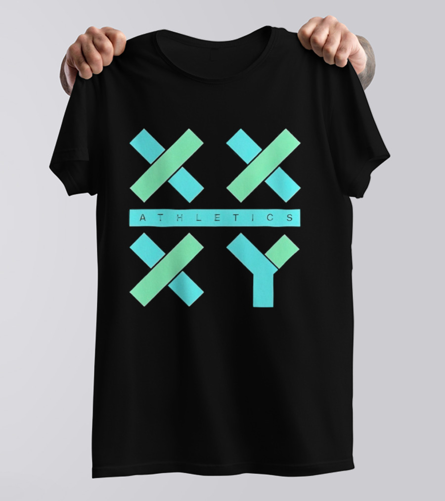 Athletics X Y Geometric Shapes Sports Abstract T-Shirt