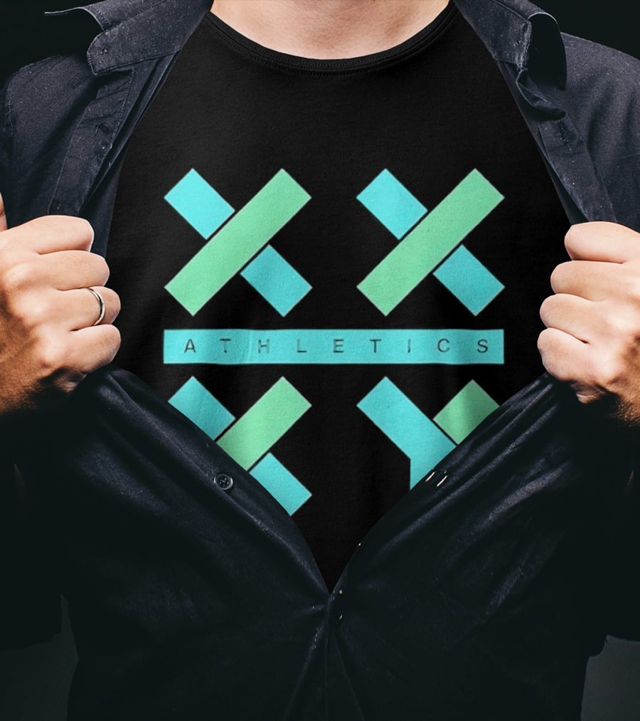 Athletics X Y Geometric Shapes Sports Abstract T-Shirt