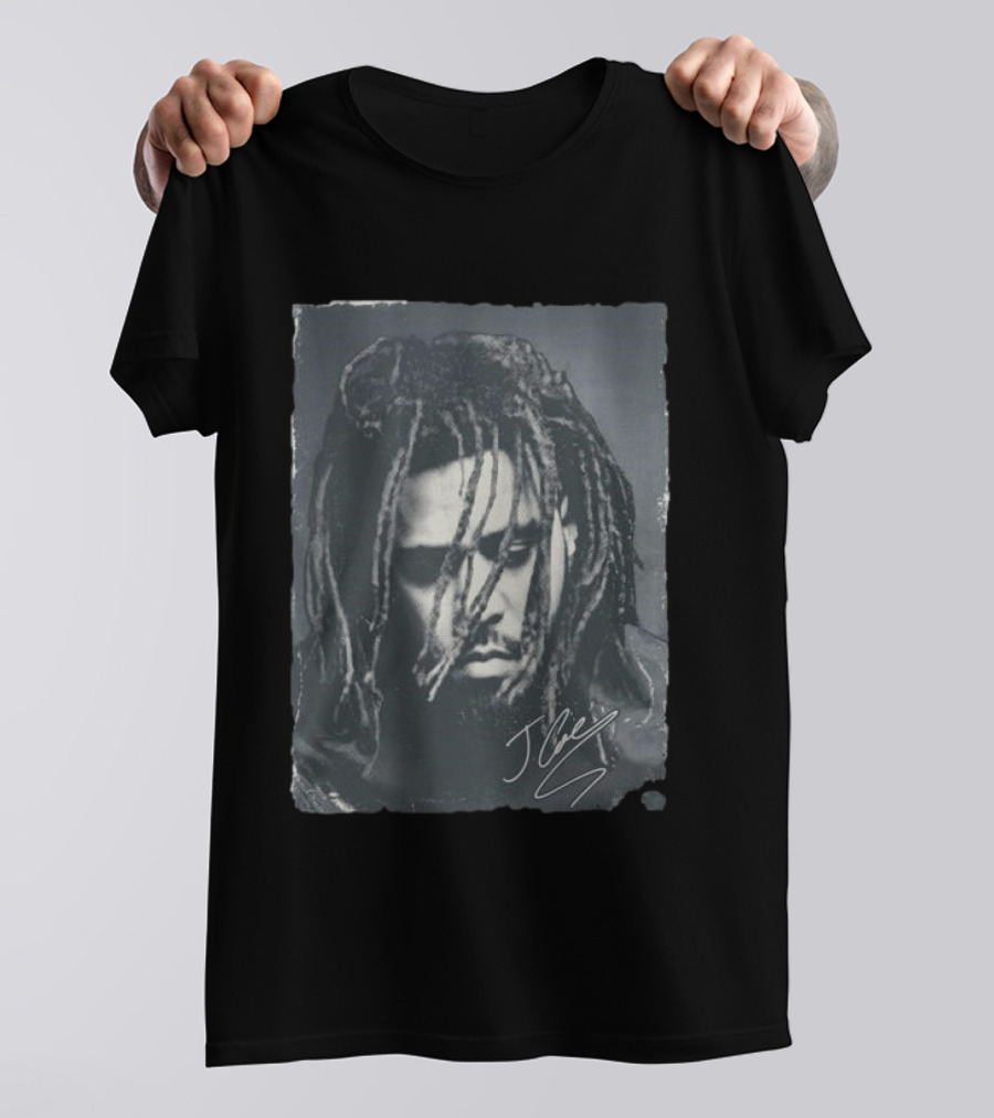 J Cole 2023 Concert Portrait Signature T-Shirt