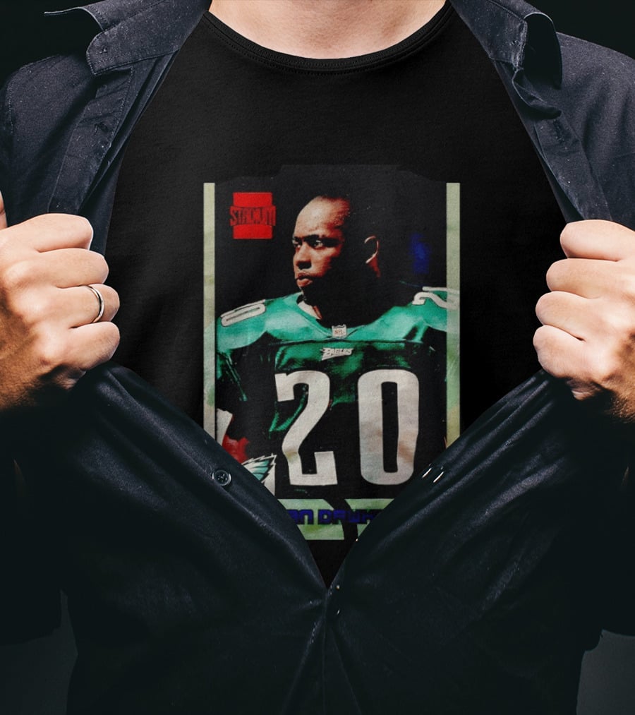 Brian Dawkins Philadelphia Eagles Stack 20 Trading Card T-Shirt