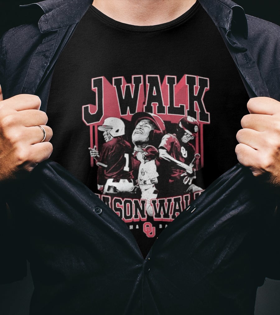 J Walk Jason Walk Oklahoma Baseball OU Sooners T-Shirt