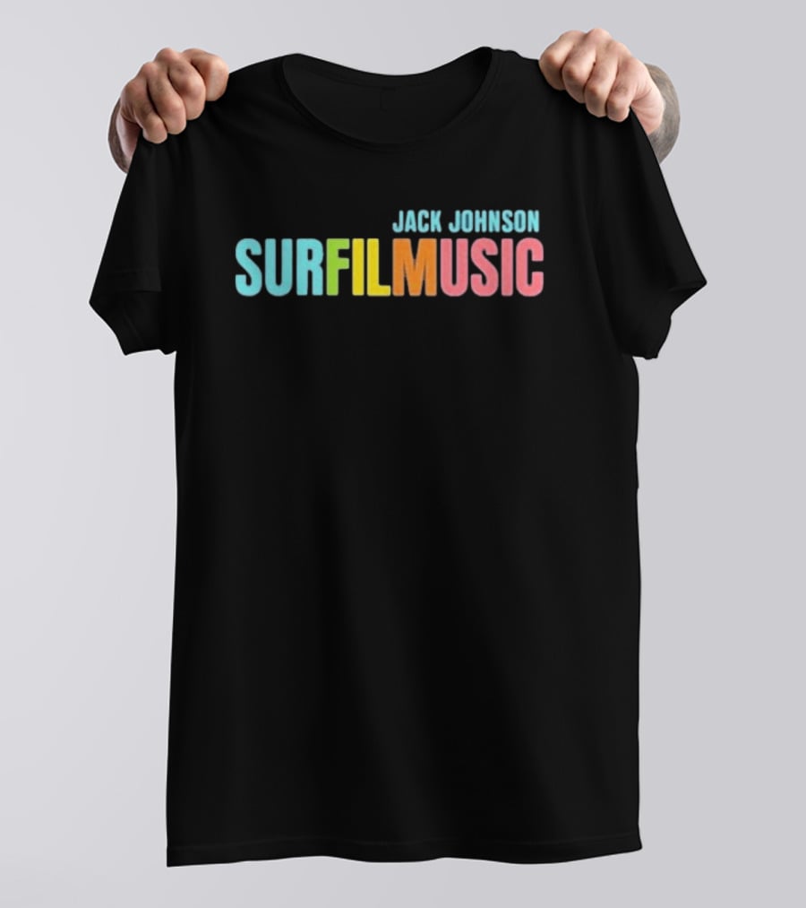 Jack Johnson Surfilmusic Tour 2026 Colorful Festival Event T-Shirt