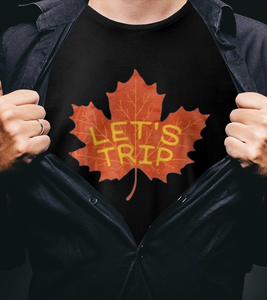 Let's Trip Maple Leaf Autumn Adventure T-Shirt