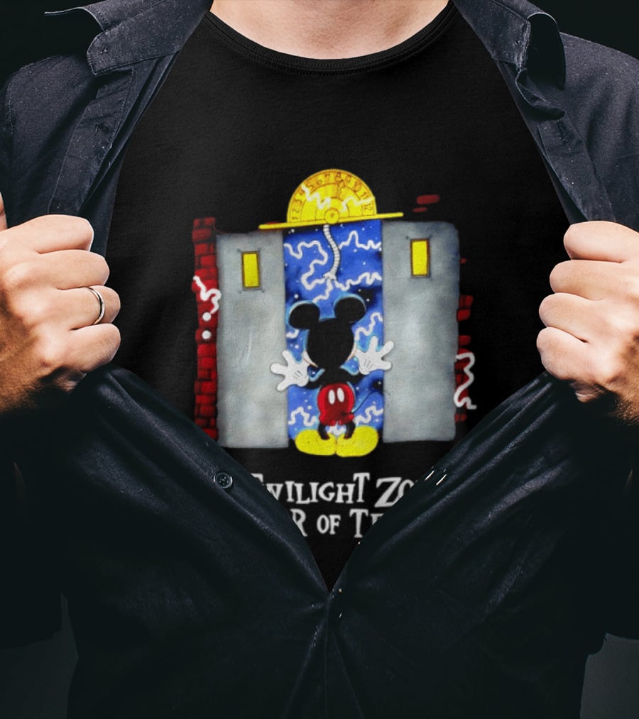 Mickey Mouse Twilight Zone Tower Of Terror Elevator Ride T-Shirt