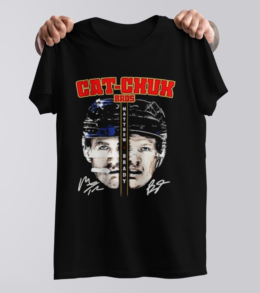 Florida Cat Chuk Bros Matthew Brady Tkachuk Signatures T-Shirt
