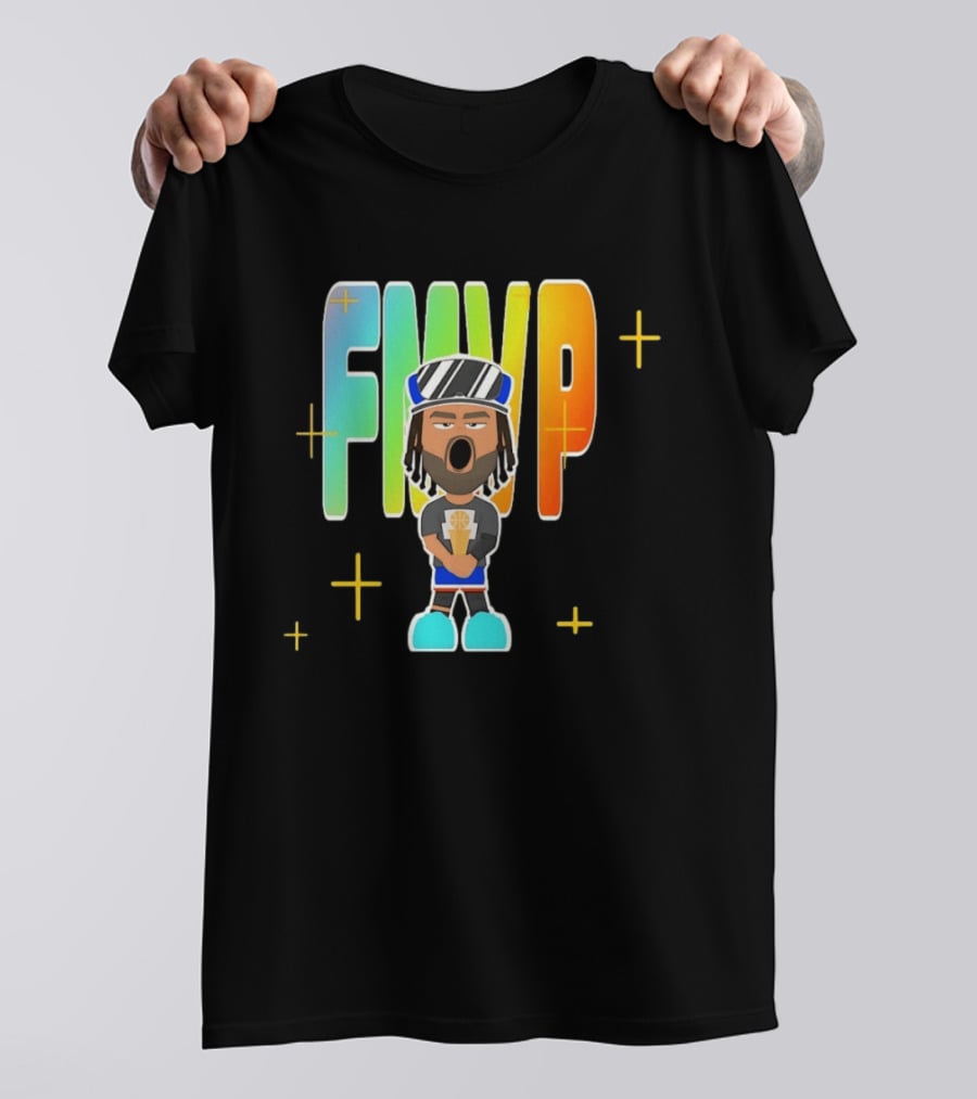 FMVP Jalen Brunson Cartoon New York Knicks 2026 Champs T-Shirt