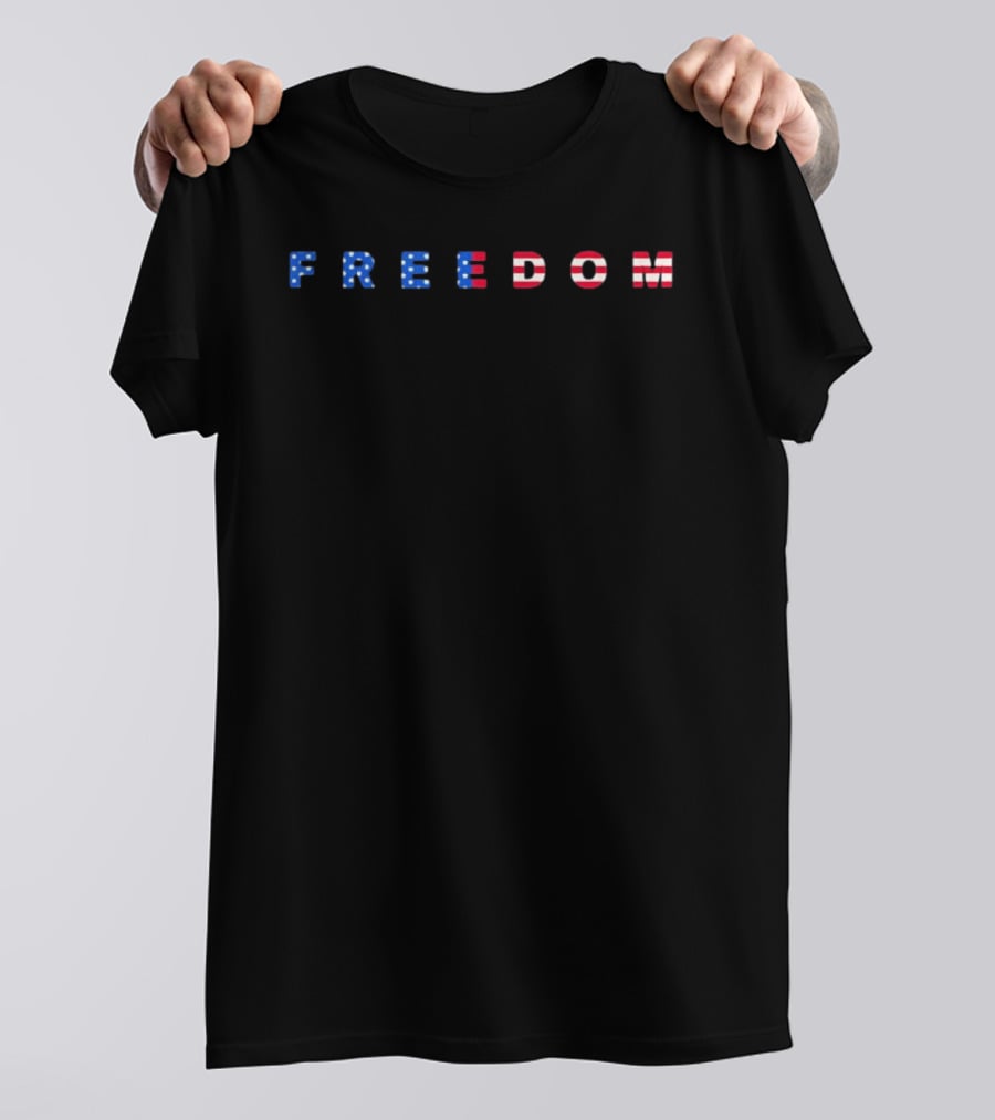 Freedom USA Flag 250th Anniversary Celebration T-Shirt