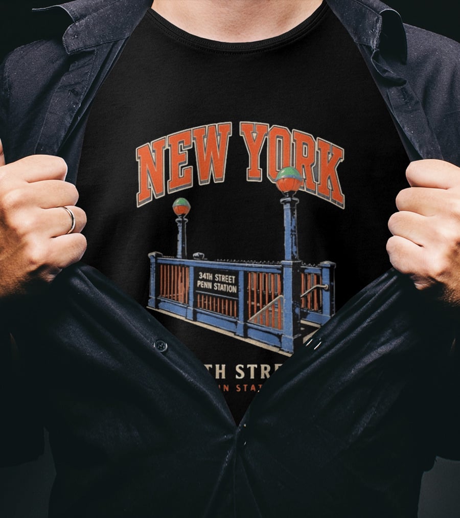 New York 34th Street Penn Station Subway Entrance T-Shirt