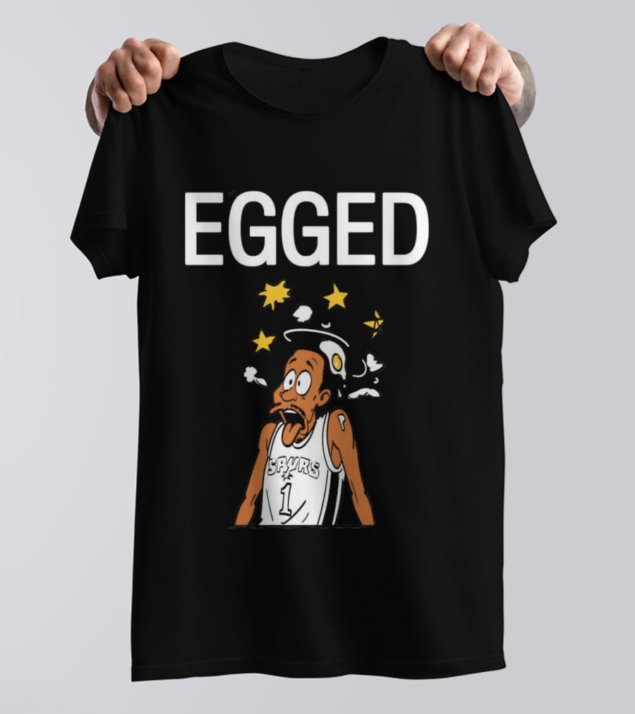 Victor Wembanyama Egged Cartoon Meme San Antonio Spurs Number 1 T-Shirt