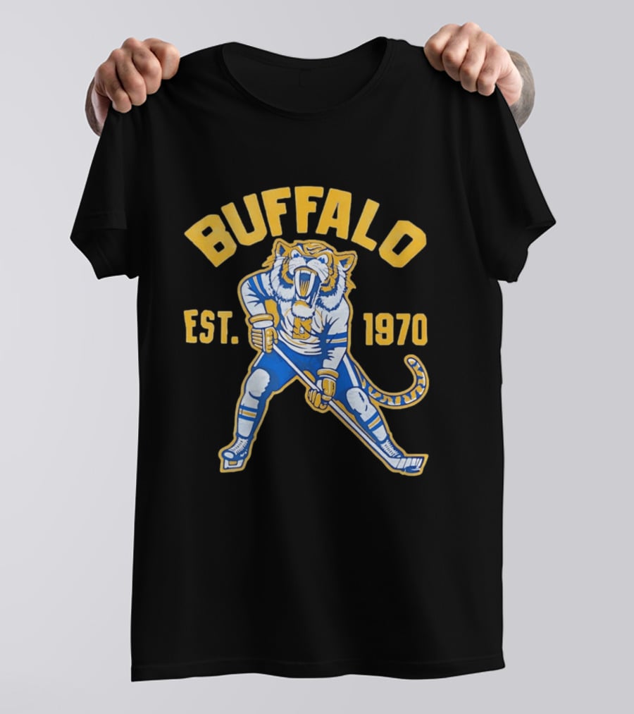 Buffalo Ice Age Hockey Tiger Est 1970 T-Shirt