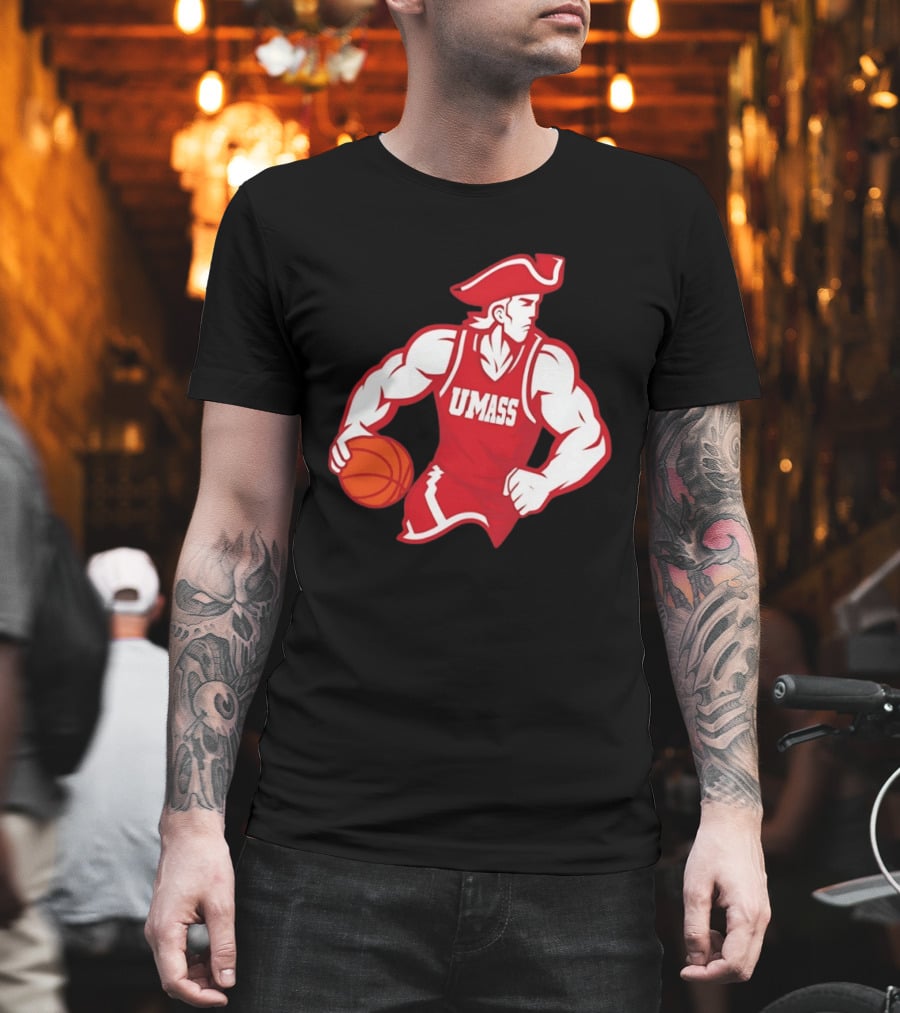 UMass University Of Massachusetts Minuteman Basketball Sam T-Shirt