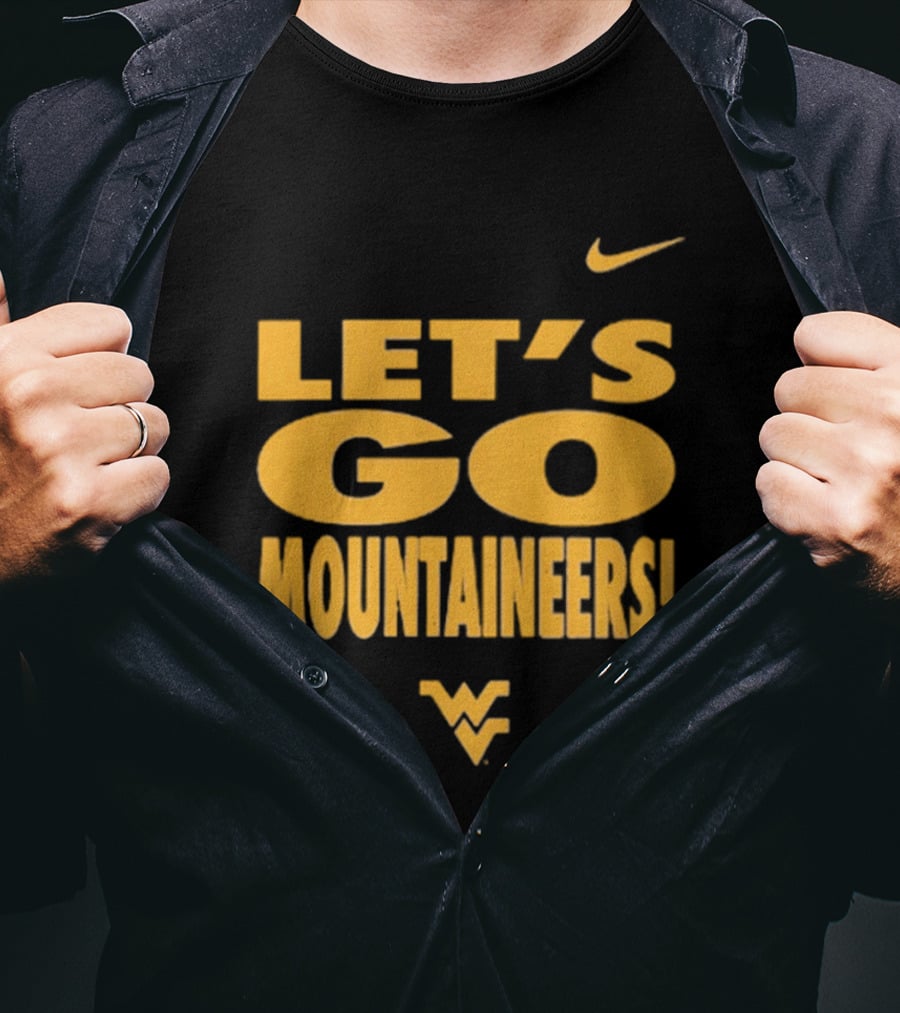 Let's Go Mountaineers Nike WVU West Virginia Mountaineers T-Shirt
