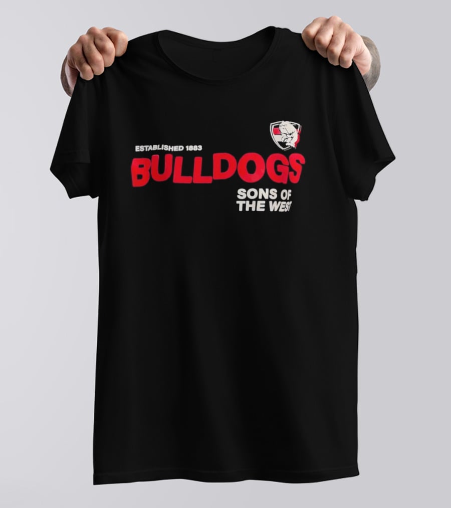 Western Bulldogs Established 1883 Sons Of The West T-Shirt