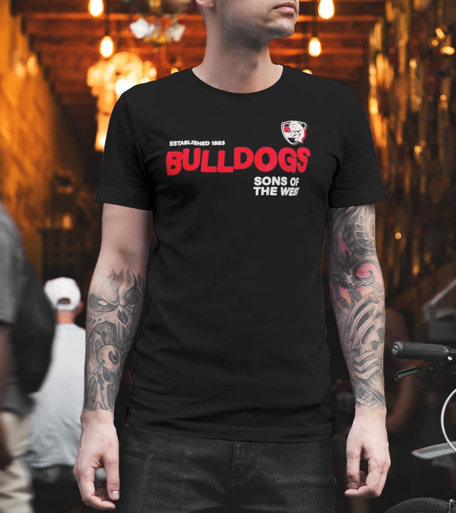 Western Bulldogs Established 1883 Sons Of The West T-Shirt
