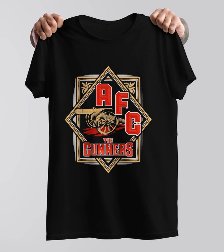 AFC The Gunners Football Cannon Crest T-Shirt