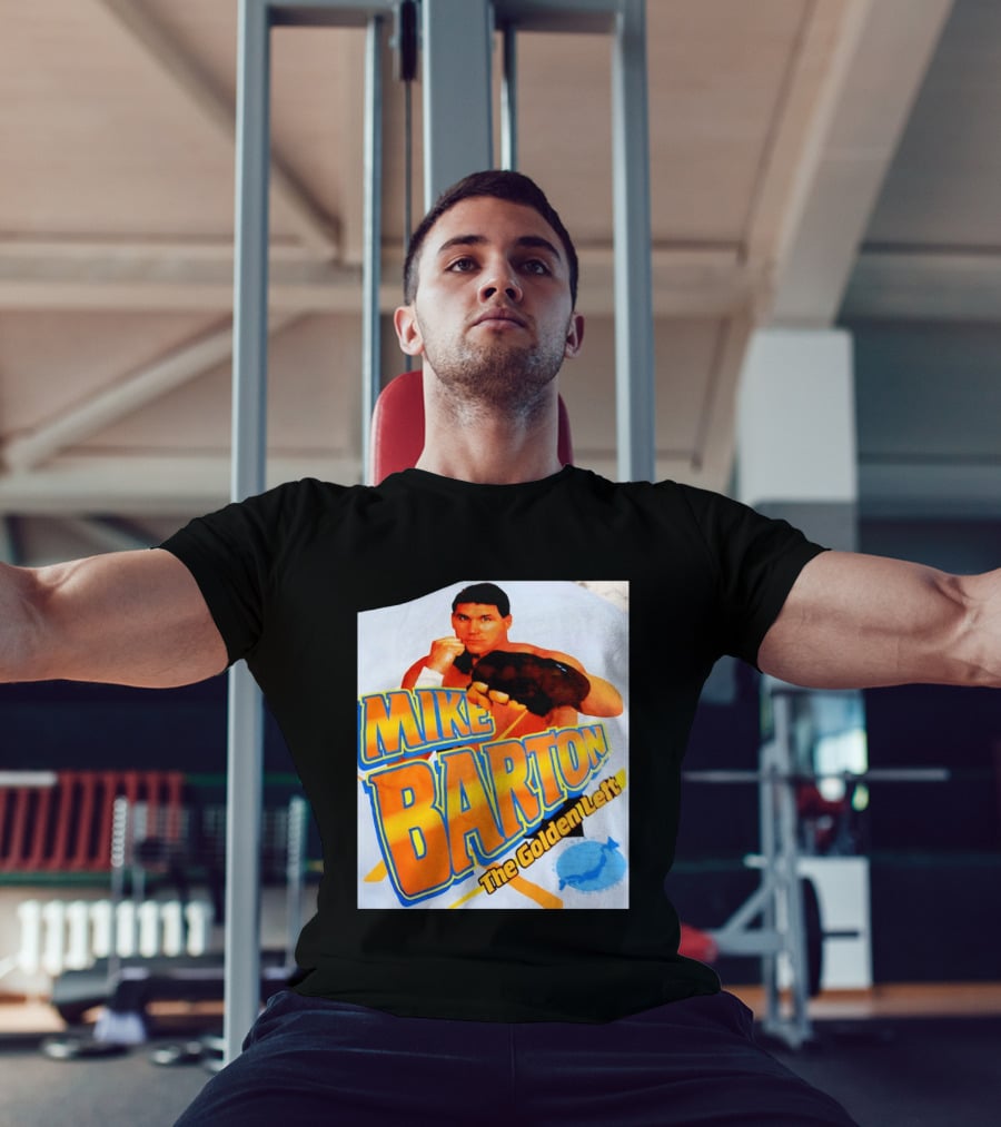 Mike Barton The Golden Left Boxer Retro Sports T-Shirt