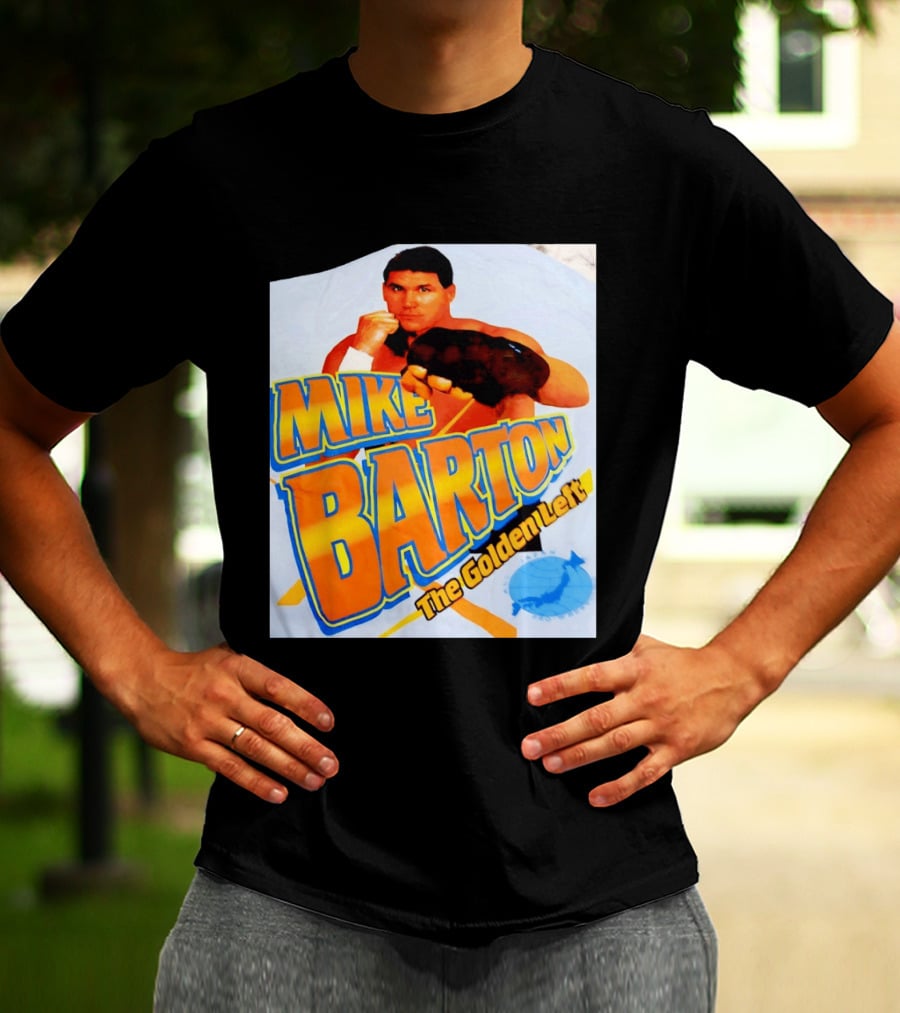 Mike Barton The Golden Left Boxer Retro Sports T-Shirt