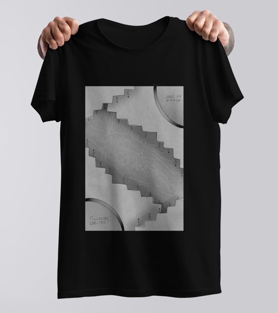 Fillmore Detroit June 24 2026 CA7RIEL & Paco Amoroso T-Shirt