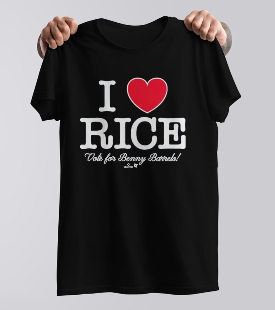 I Love Rice Vote For Benny Barrels T-Shirt