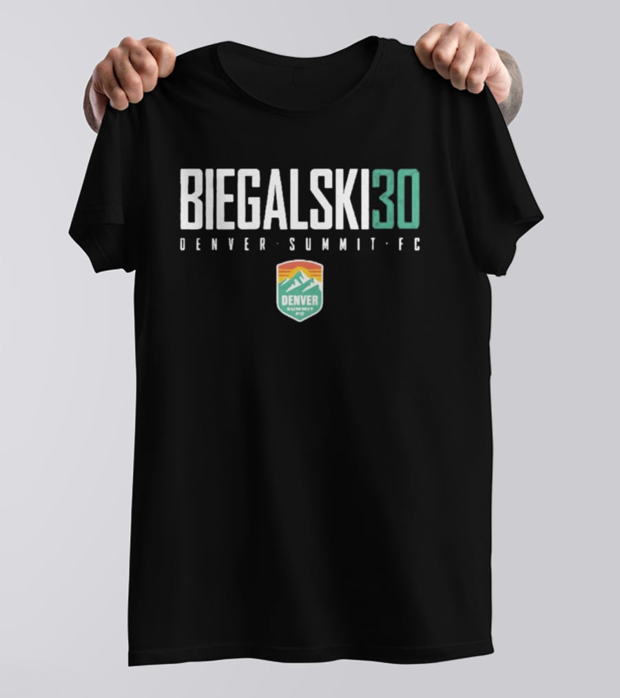 Biegalski 30 Denver Summit FC NWSL Soccer Team Fan T-Shirt