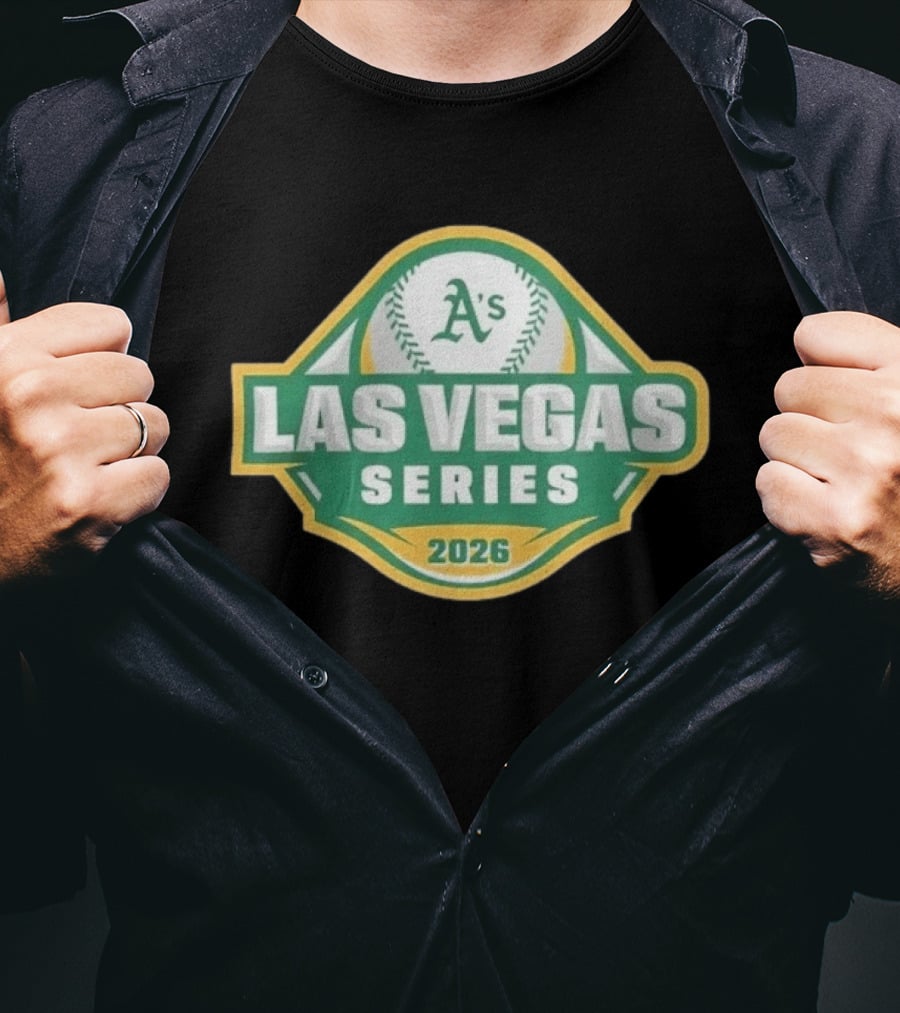 Oakland Athletics A's Las Vegas Series 2026 Green MLB Baseball T-Shirt