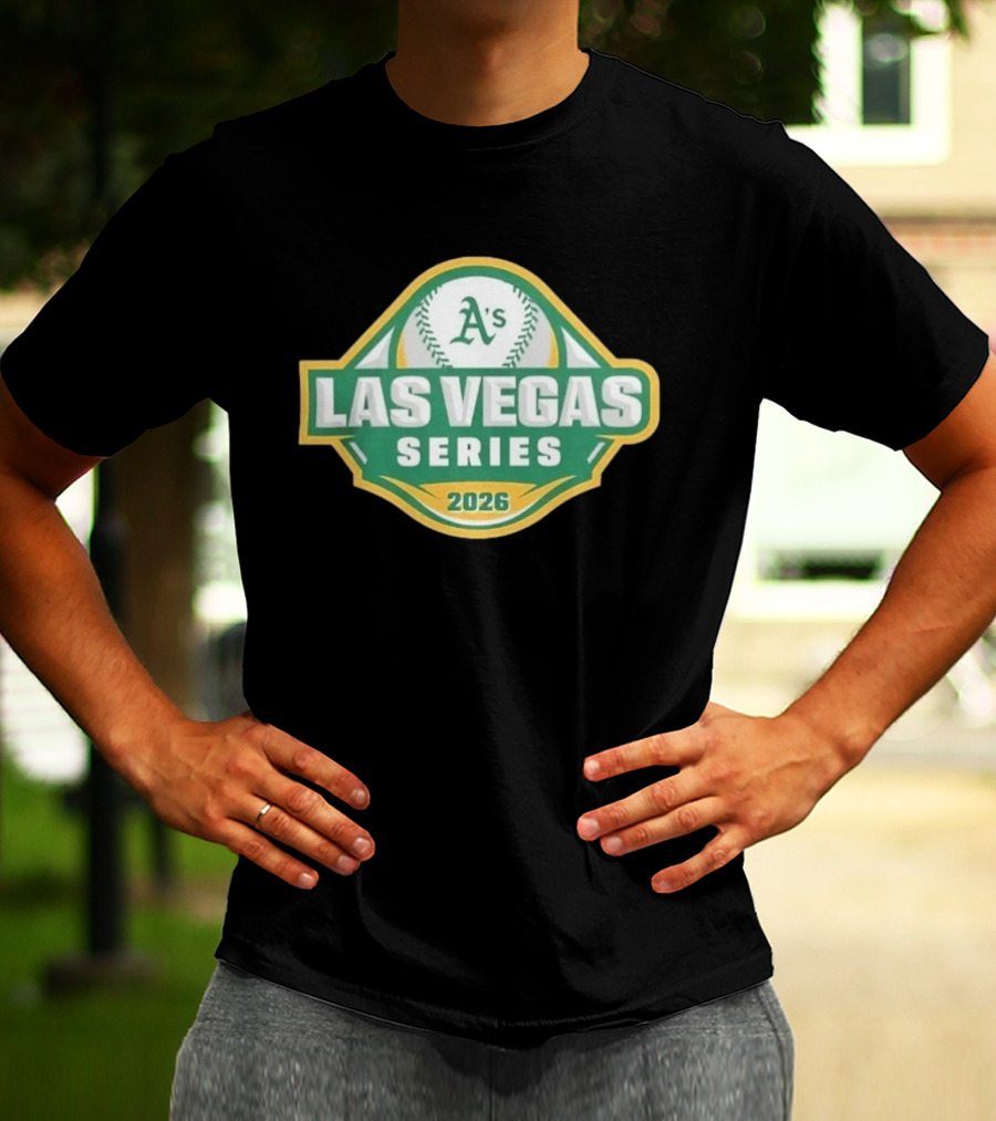 Oakland Athletics A's Las Vegas Series 2026 Green MLB Baseball T-Shirt