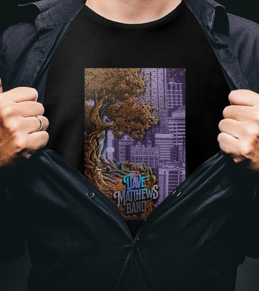 Dave Matthews Band Kansas City June 24 2026 Concert Tree Skyline T-Shirt