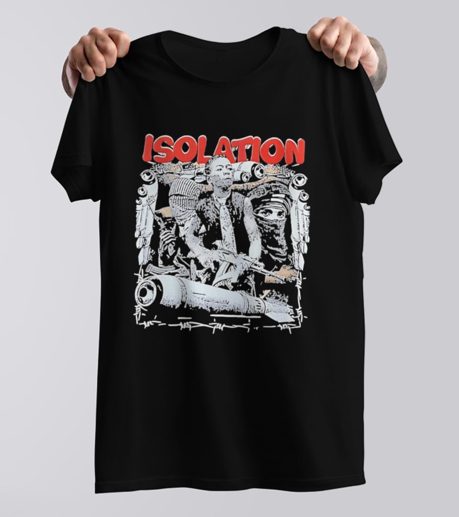 Isolation Distinctive Urban Sketch Art With Red T-Shirt