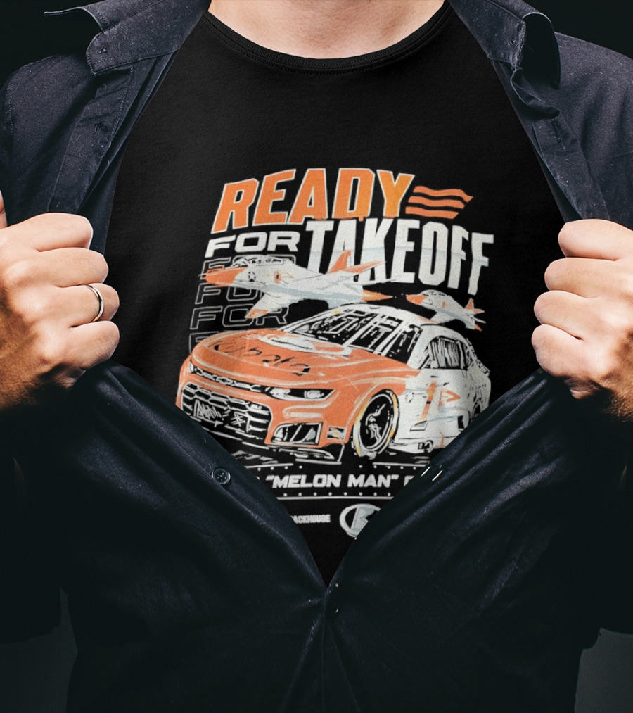 Ross Chastain Melon Man Ready For Takeoff Kubota Trackhouse NASCAR Racecar T-Shirt
