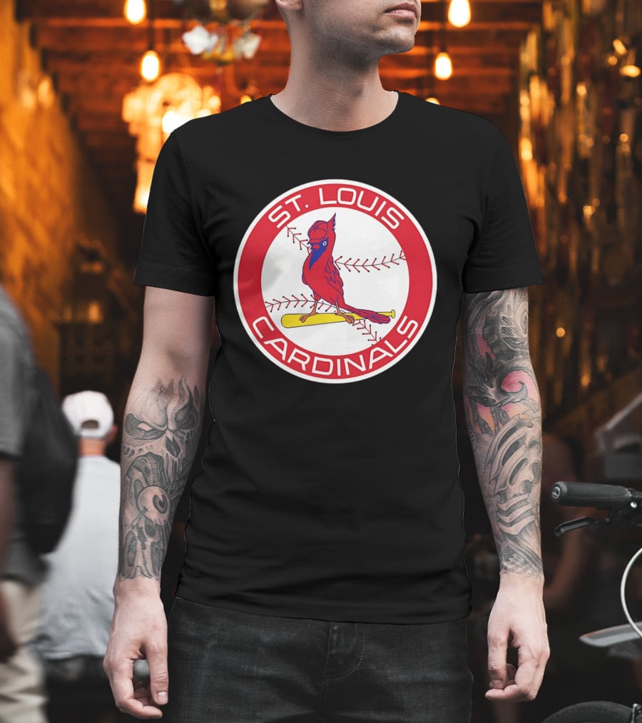 St. Louis Cardinals 2026 Baseball Bird Bat Red Circle T-Shirt