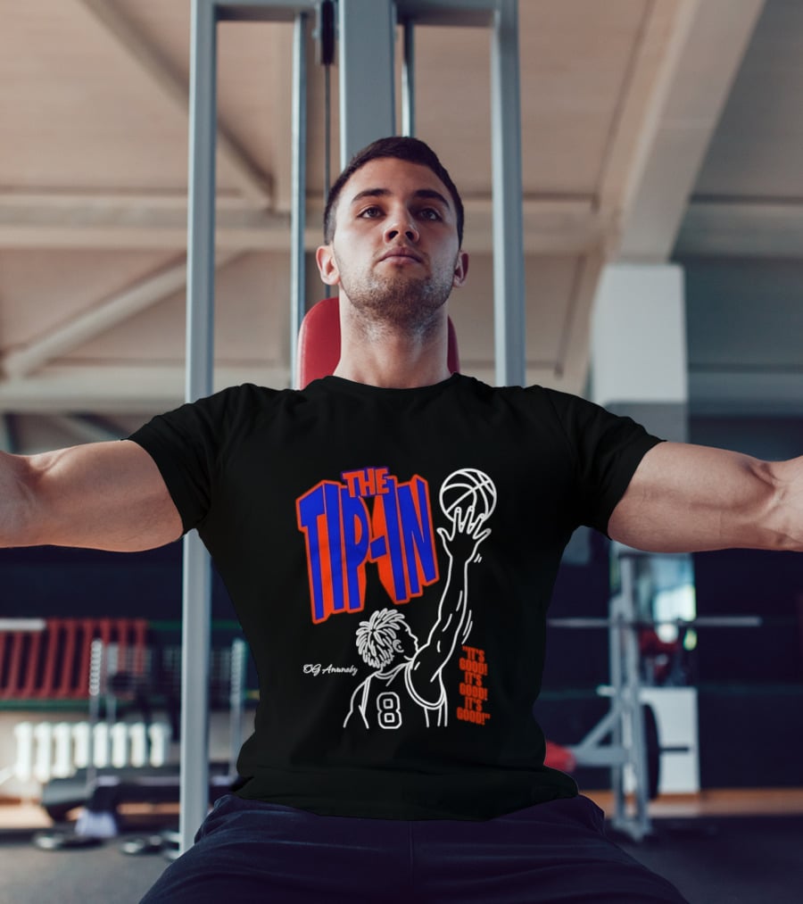 The Tip In OG Anunoby New York Knicks 2026 NBA Champs Basketball Player 8 T-Shirt