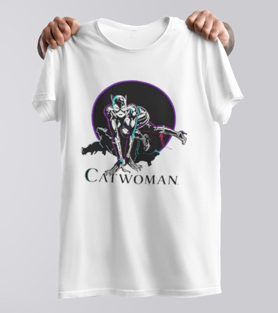 90s Catwoman Neon T-Shirt