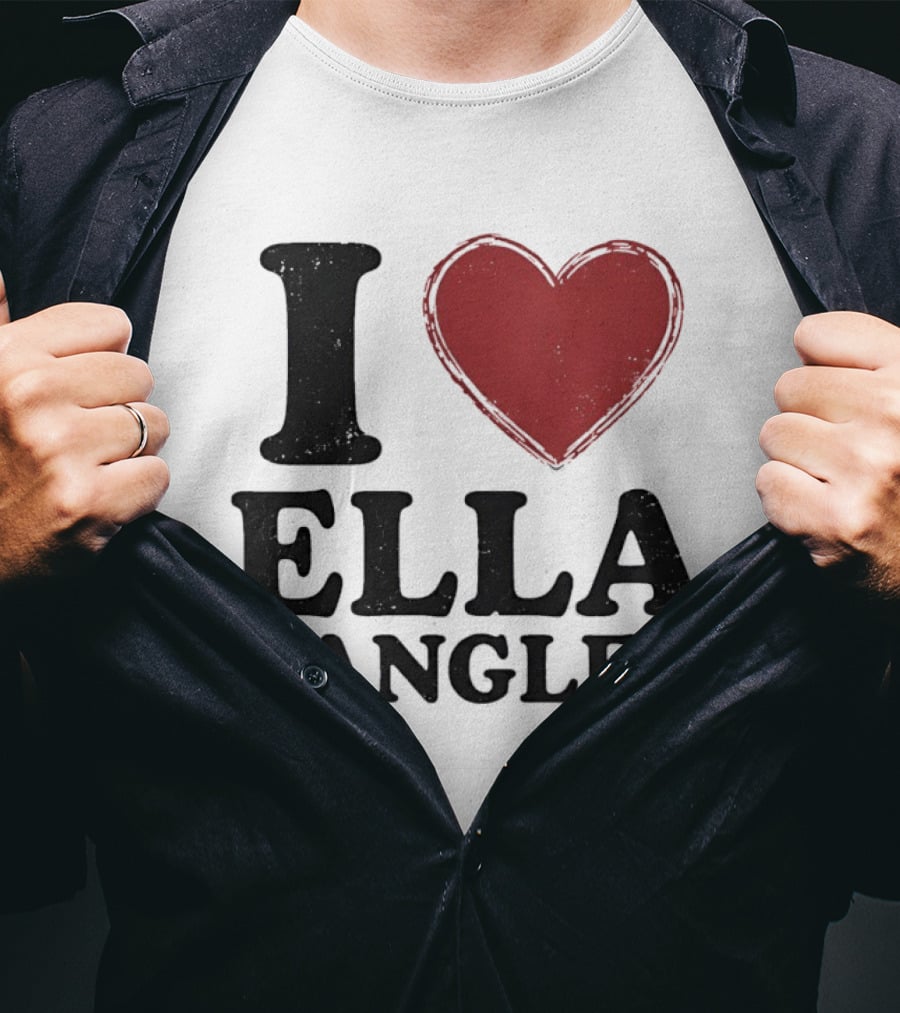 Ella Langley I Love Design Bold Heart T-Shirt
