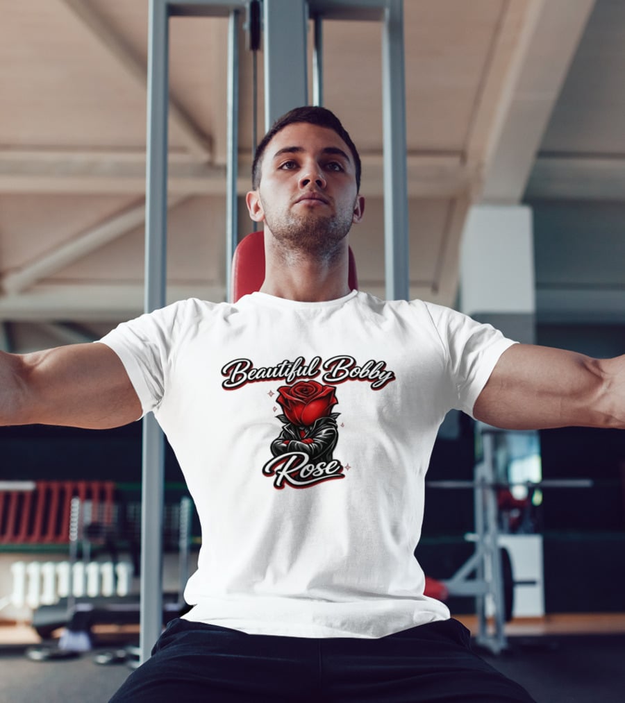 Beautiful Bobby Rose Red Flower T-Shirt