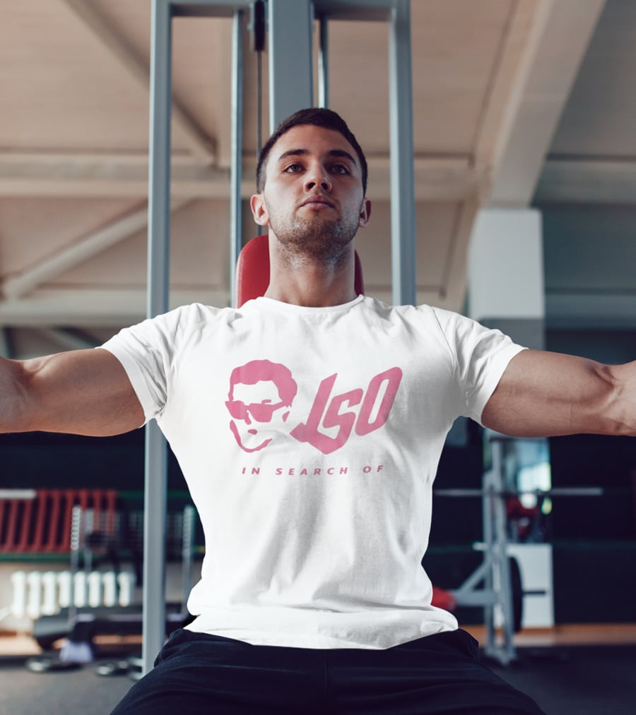 ISO In Search Of Stylized Sunglasses Portrait In Pink T-Shirt